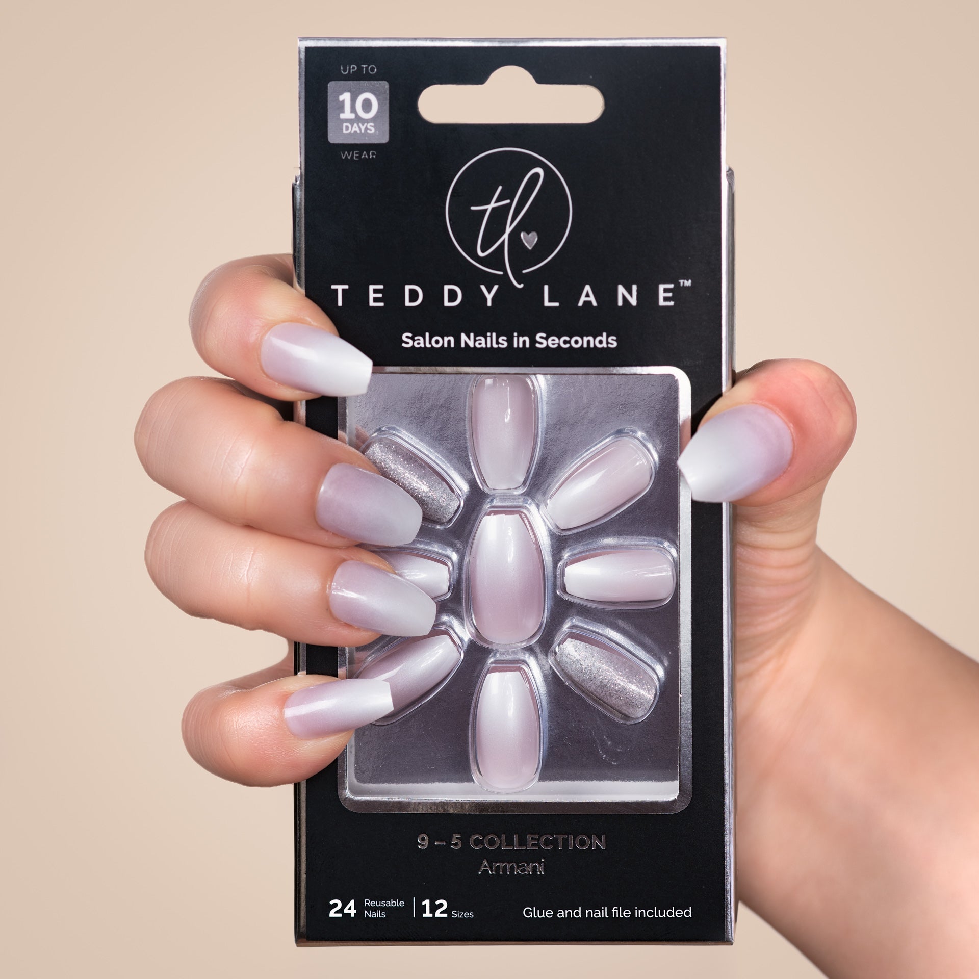 Armani Teddy Lane Press on Nails Instant Manicure